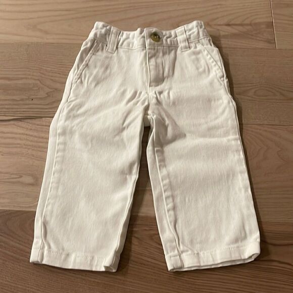 Janie and Jack White Khaki Pants 12-18 months - Picture 1 of 3